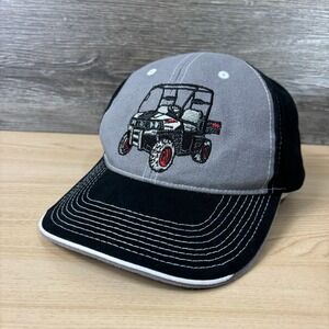 Bobcat Hat Cap Strap Back Gray UTV Off Road Motorsports Outdoors